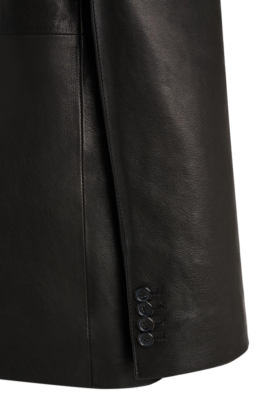 Khaite Sarmine Jacket in Black Leather — product photo 2
