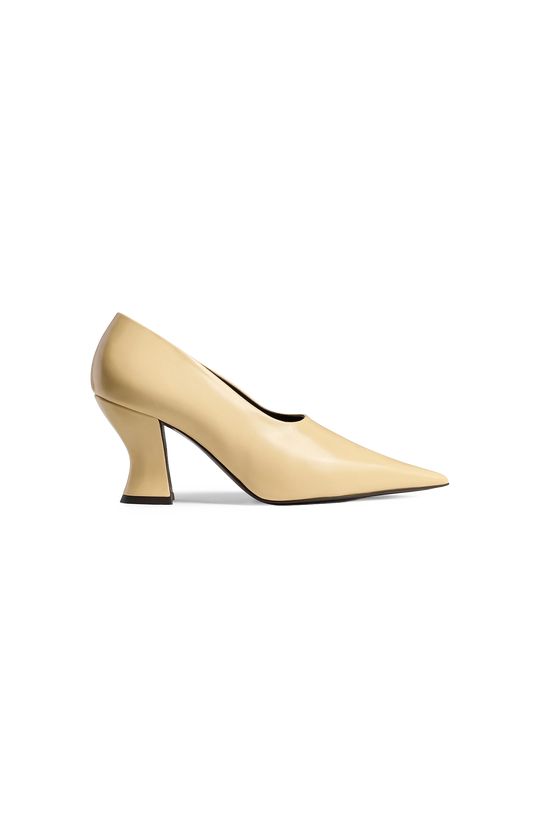 Khaite Colleen Pump in Butter Glazed Leather — front view