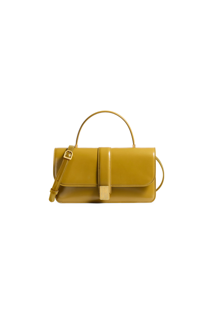 Blake Top Handle Bag in Golden Olive