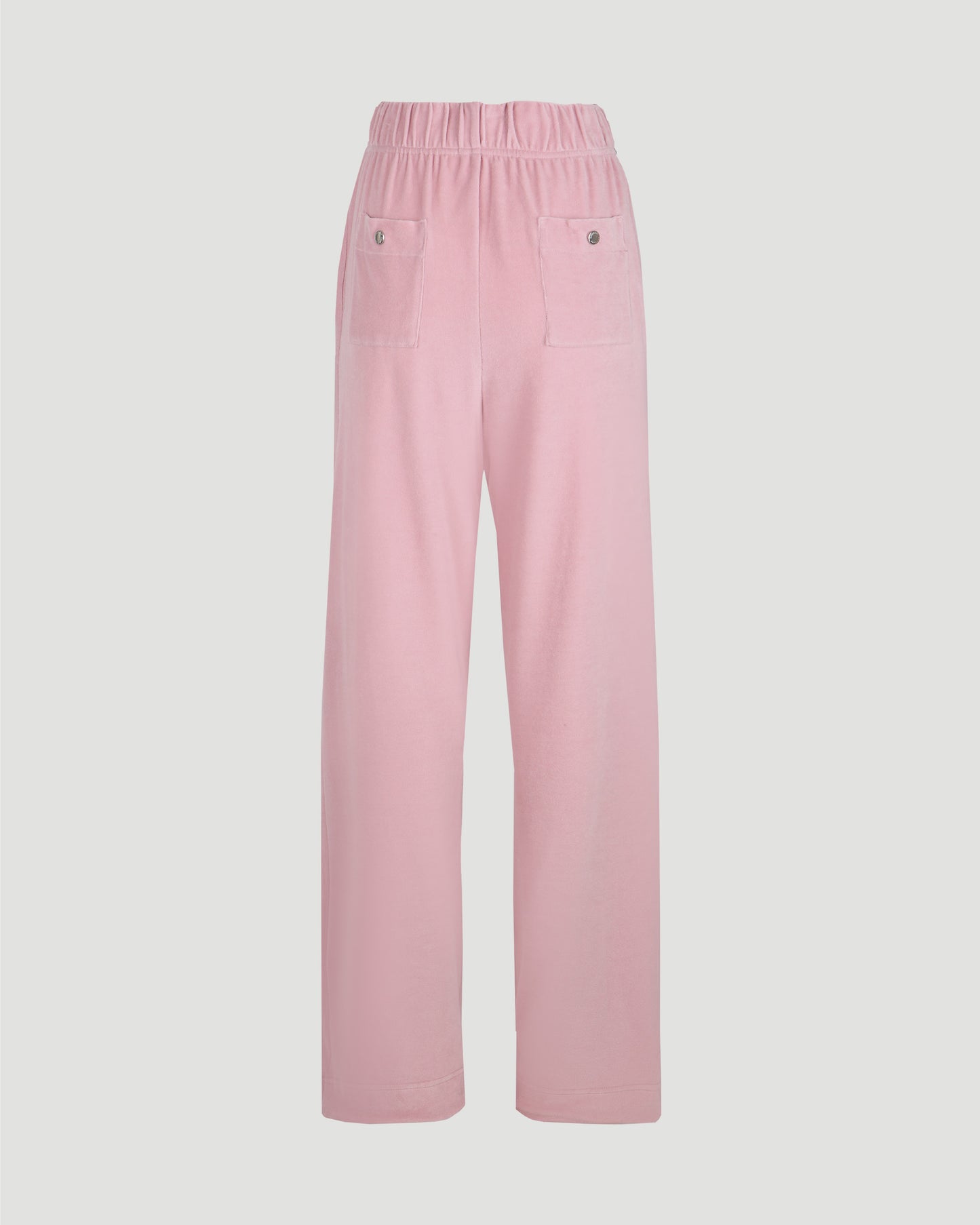 PALE PINK VELOUR PANTS
