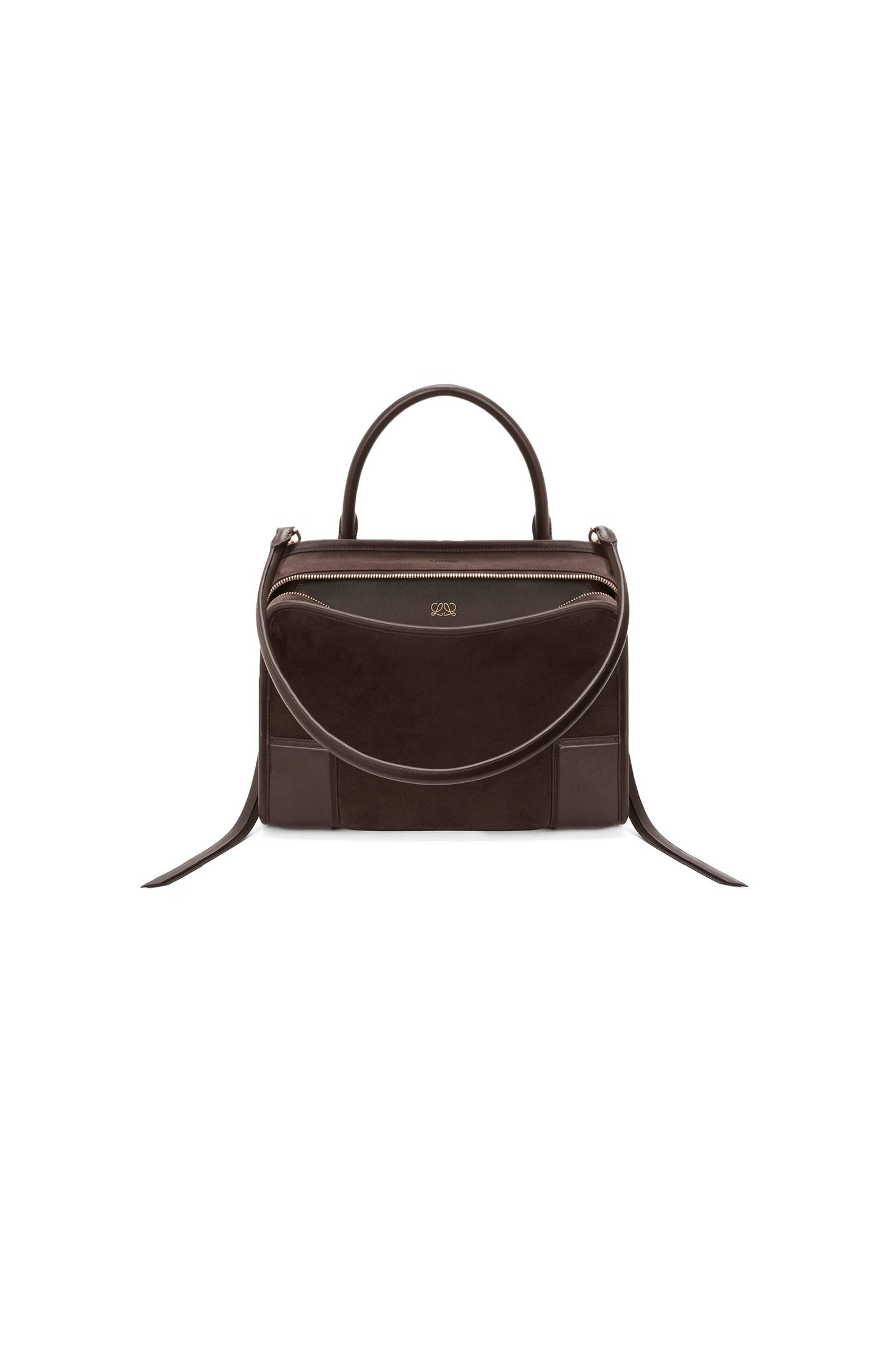Loewe Medium Amazona 180 bag in Suede in Dark Chestnut — product photo 2
