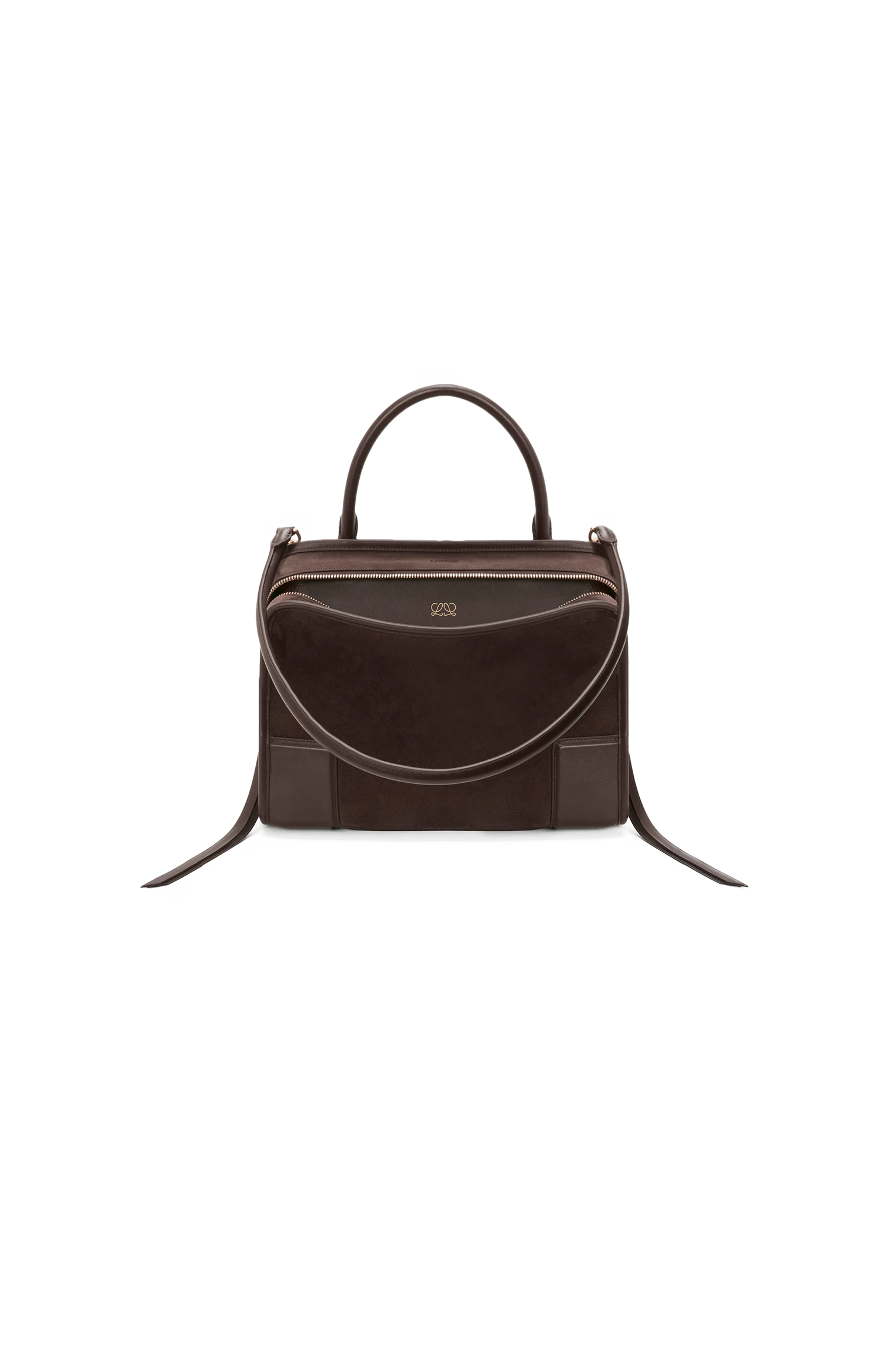 Loewe Medium Amazona 180 bag in Suede in Dark Chestnut — product photo 2