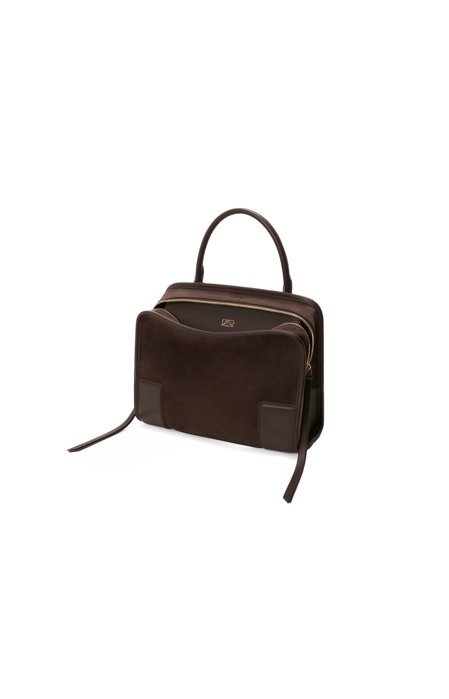 Loewe Medium Amazona 180 bag in Suede in Dark Chestnut — product photo 4
