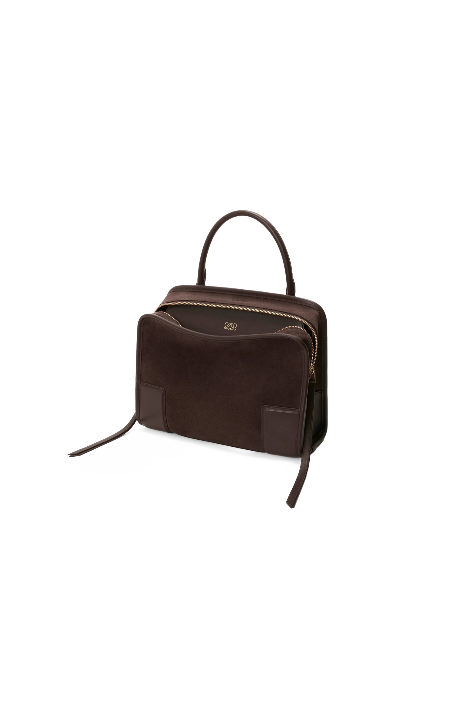 Loewe Medium Amazona 180 bag in Suede in Dark Chestnut — product photo 4