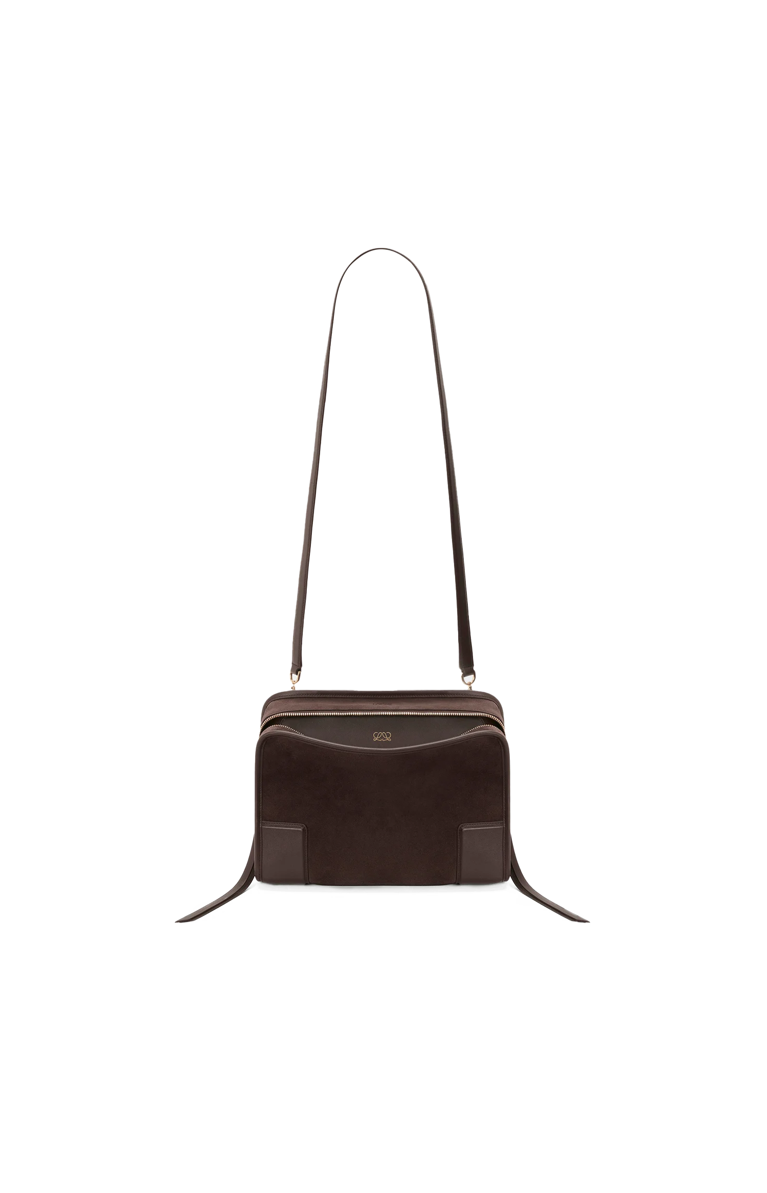 Loewe Medium Amazona 180 bag in Suede in Dark Chestnut — product photo 6