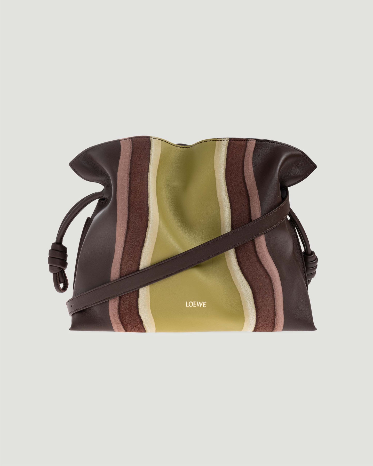 Medium Flamenco Clutch Landscape in Nappa Calfskin