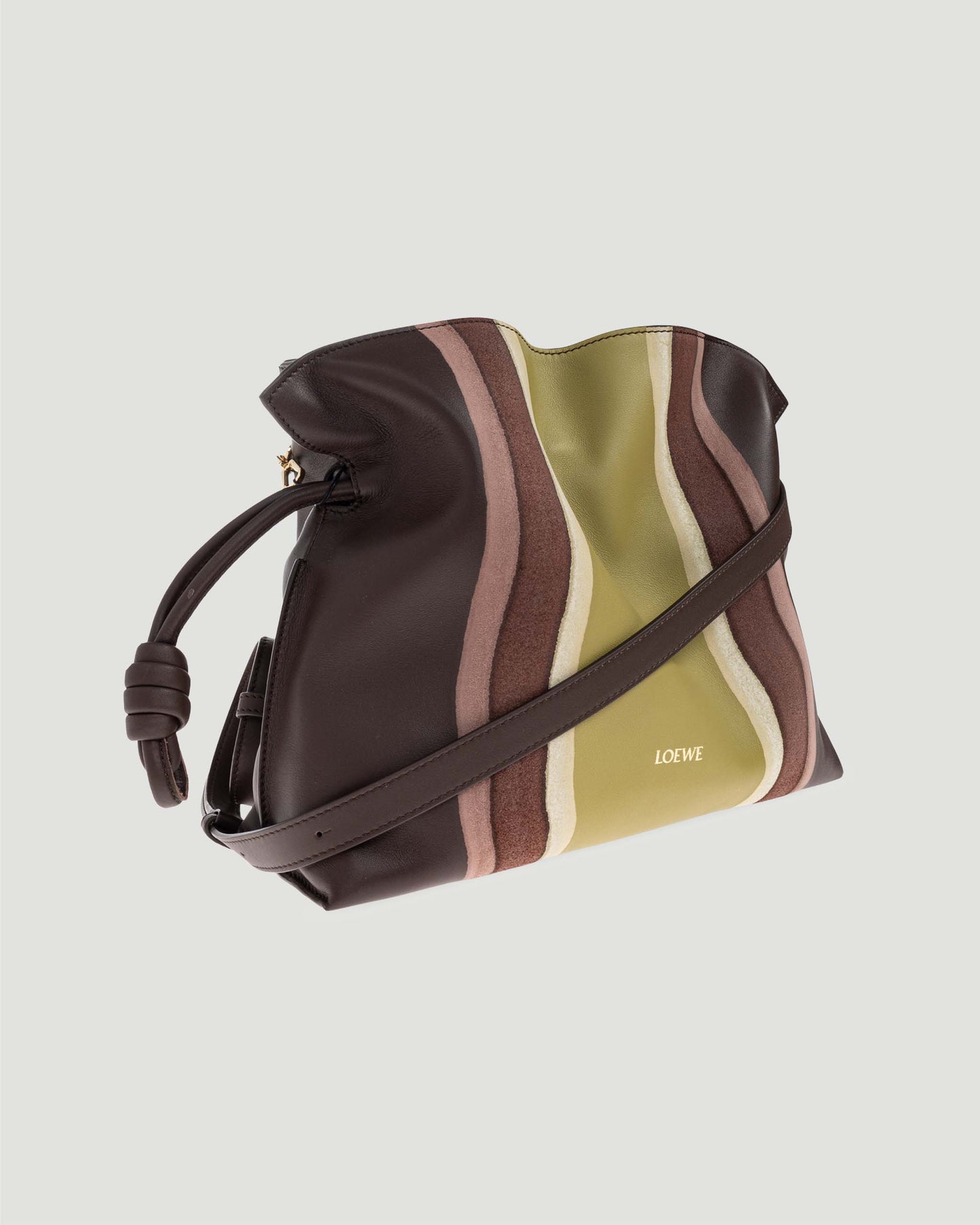 Medium Flamenco Clutch Landscape in Nappa Calfskin