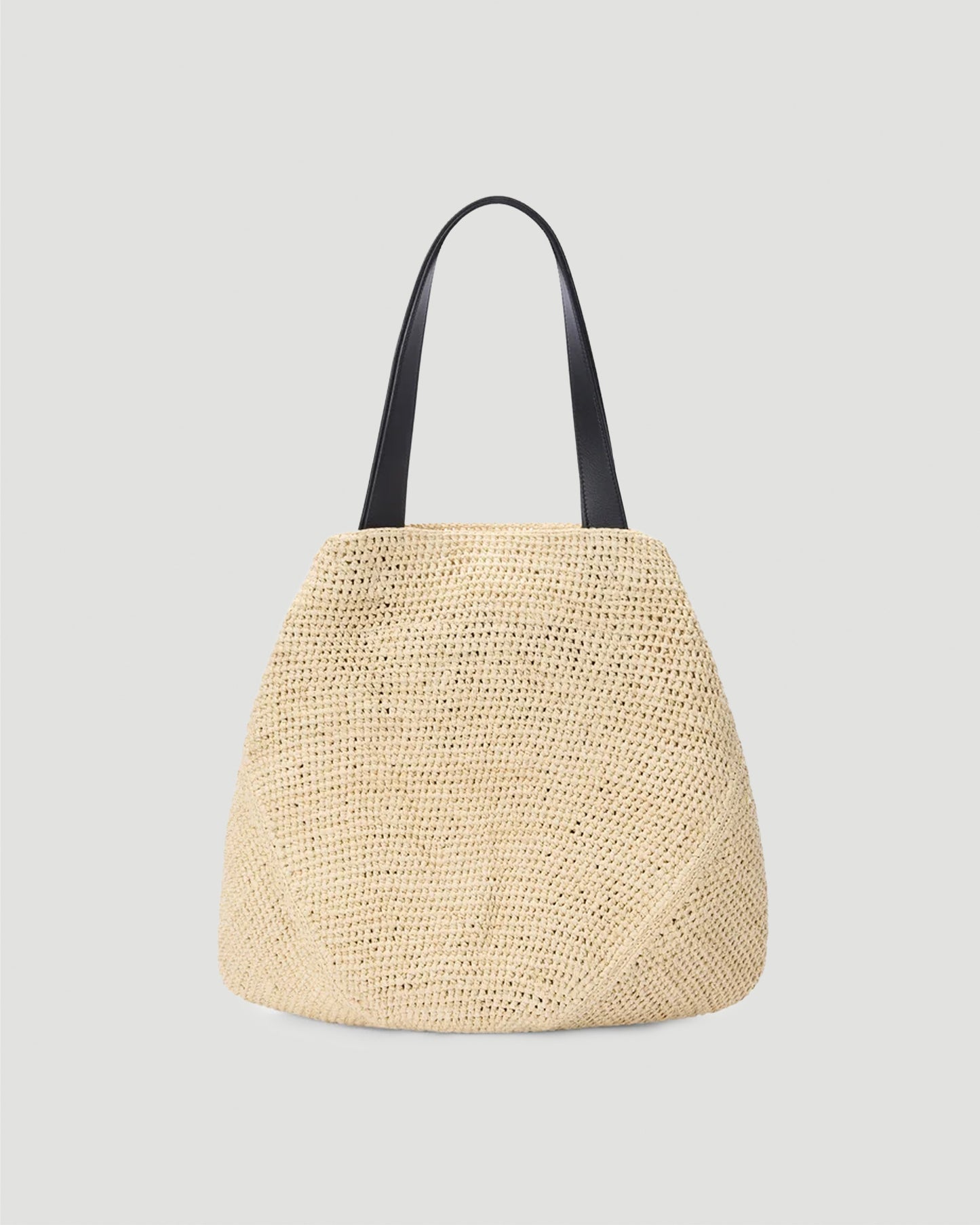 Medium Punch Hole Shopper in Raffia