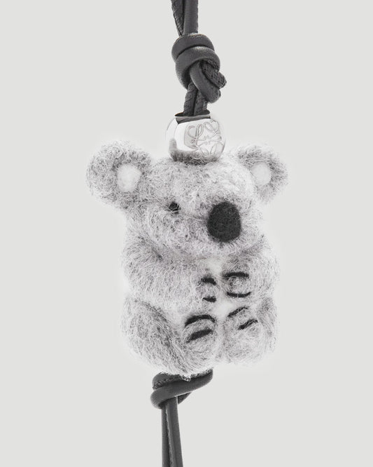 Koala Charm in Felt and Calfskin