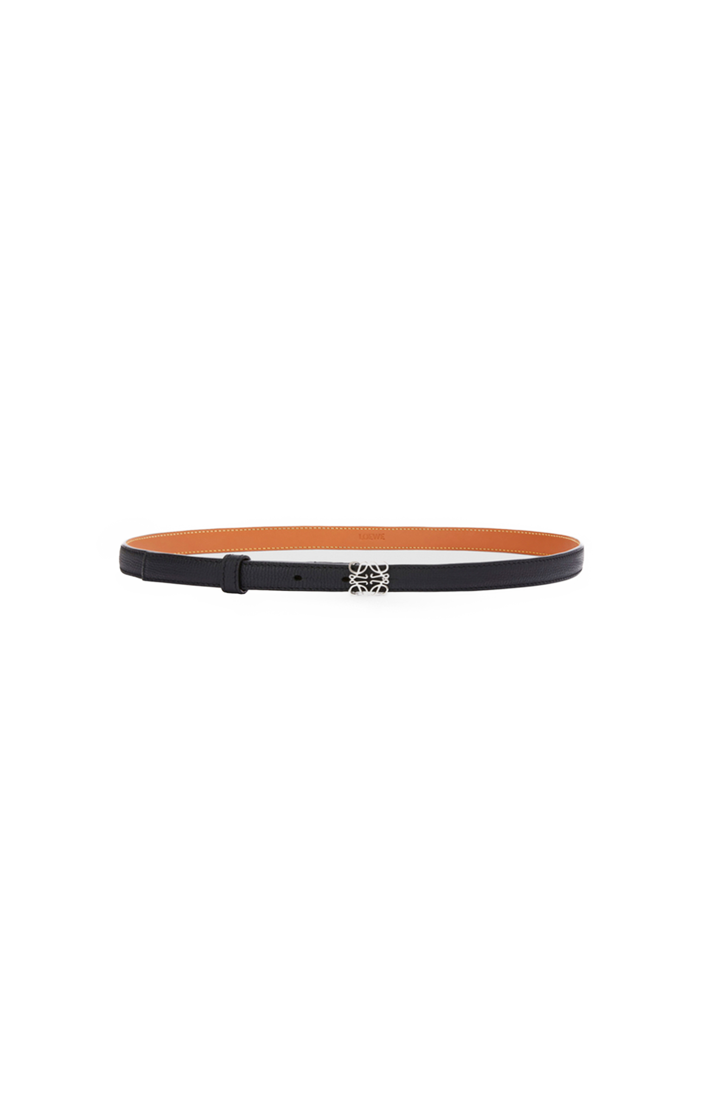 Anagram Belt in Pebble Grain Calfskin