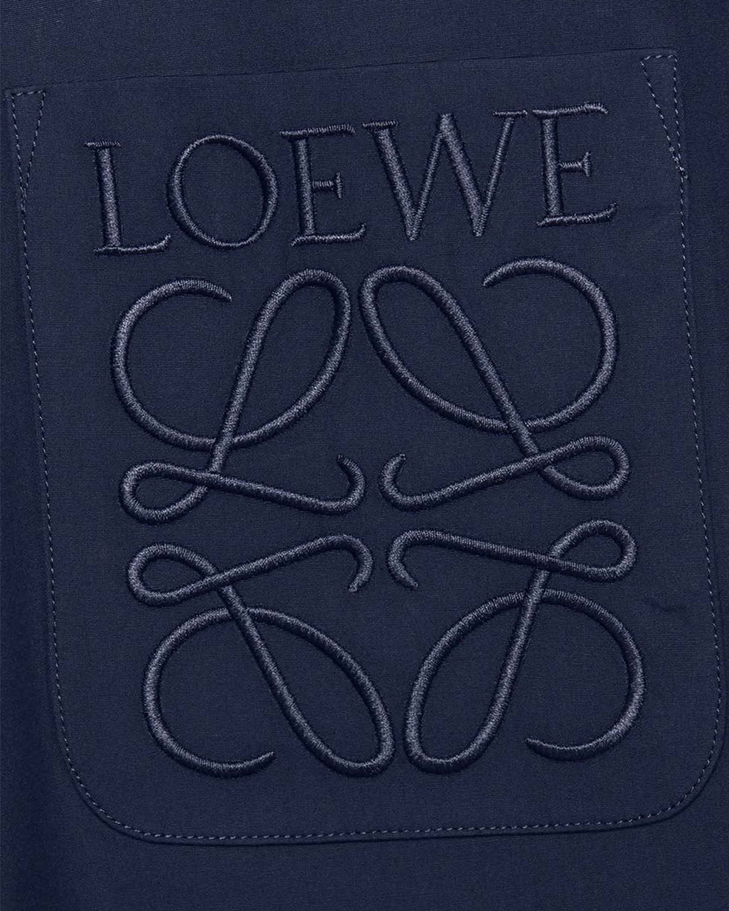 Cotton Shirt in Navy