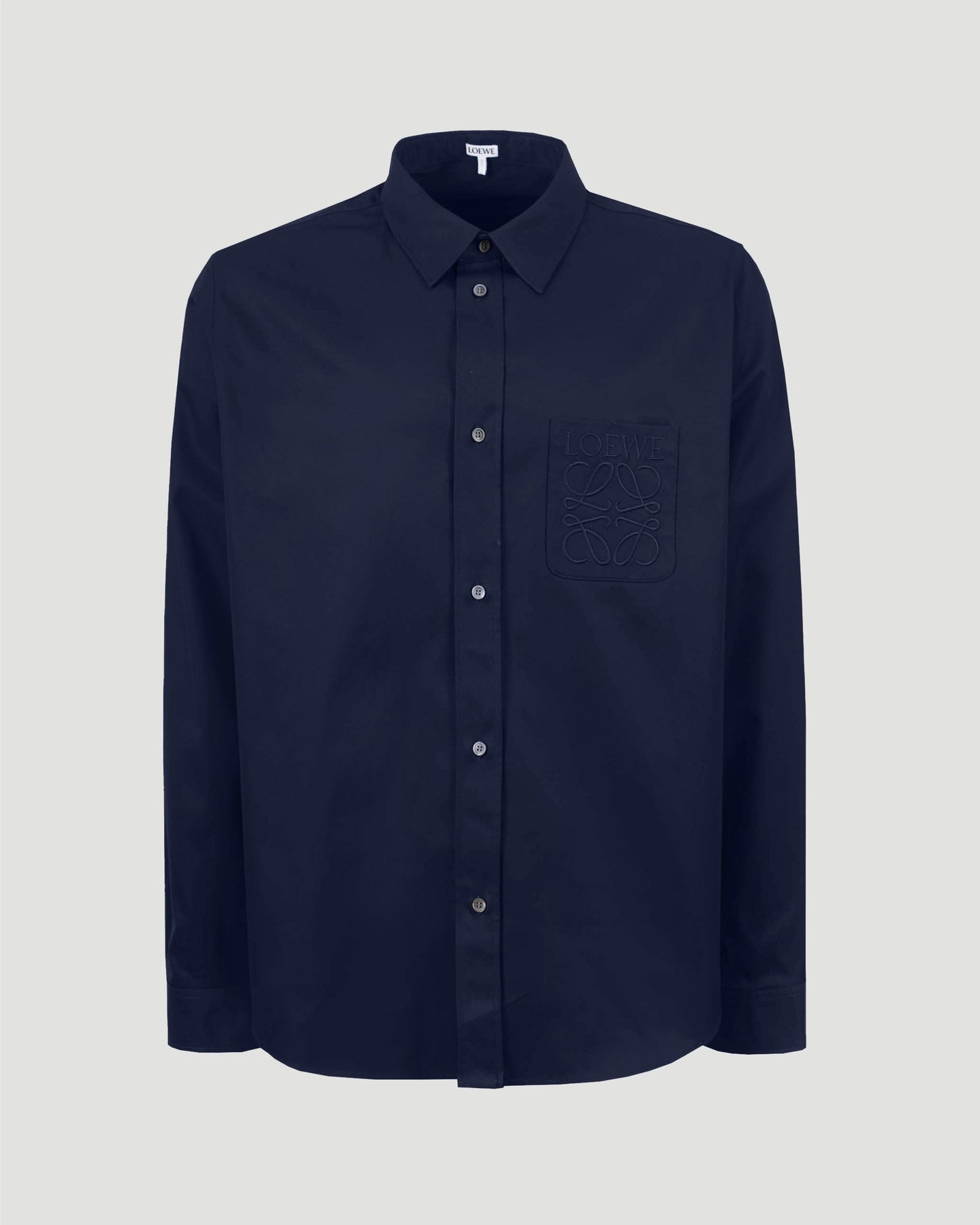Cotton Shirt in Navy