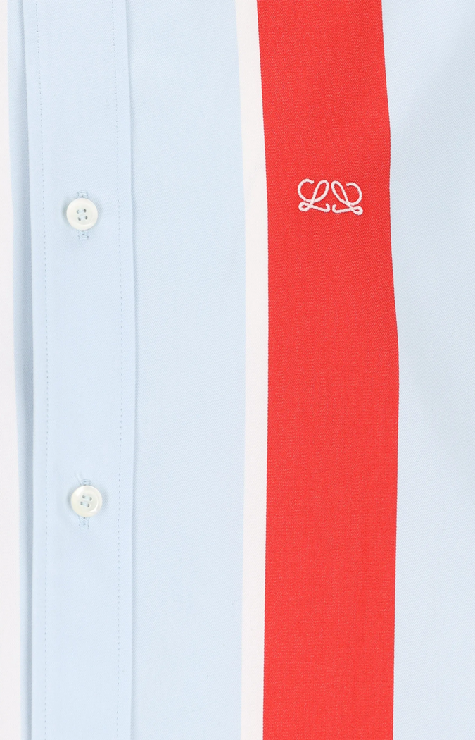 Shirt in Striped Cotton Twill