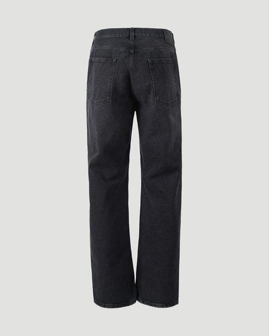 Straight leg jeans in black