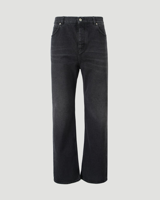 Straight leg jeans in black