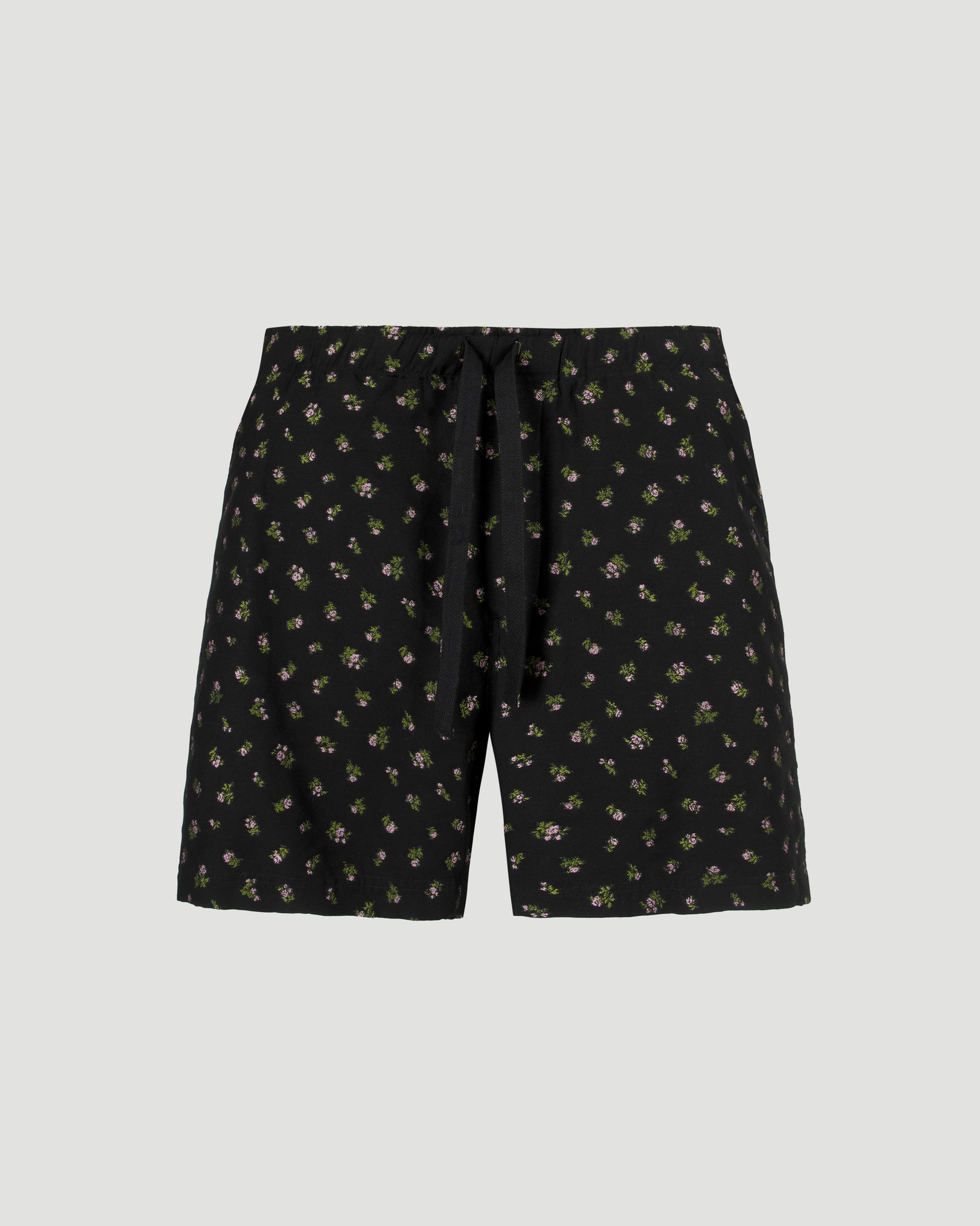 Loewe Shorts in Cotton Blend in Black — front view