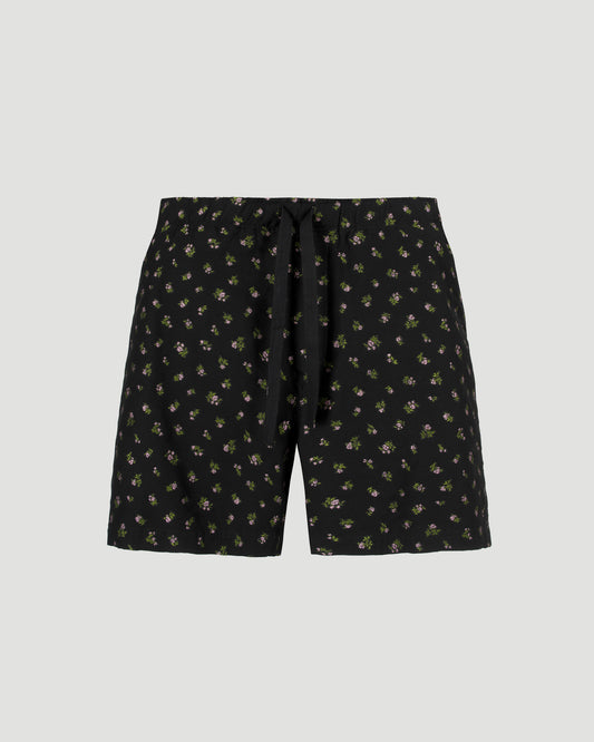Loewe Shorts in Cotton Blend in Black — front view