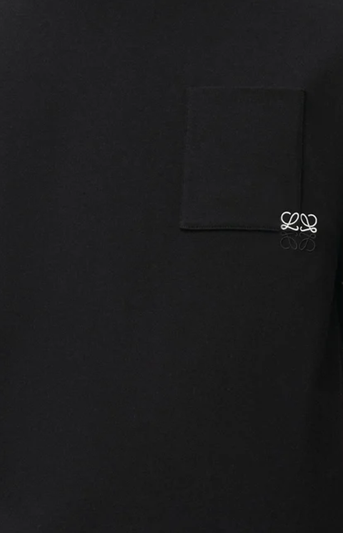 Loewe Loose Fit T-shirt in Black Cotton