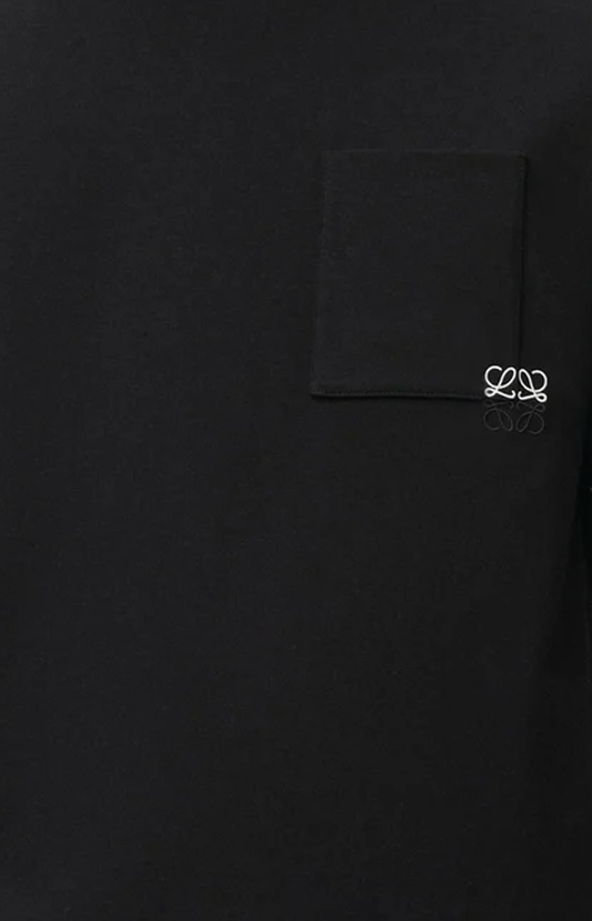 Loewe Loose Fit T-shirt in Black Cotton