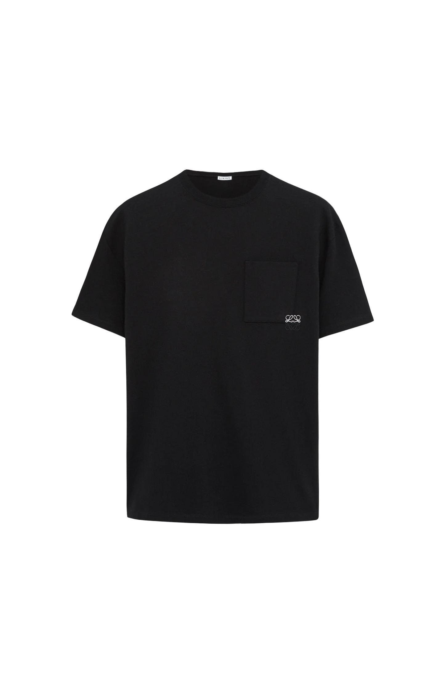 Loewe Loose Fit T-shirt in Black Cotton