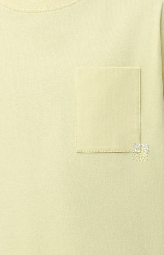 Loewe Light Yellow Relaxed Fit T-shirt in cotton
