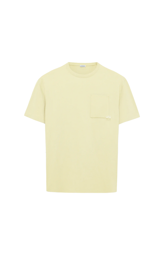 Loewe Light Yellow Relaxed Fit T-shirt in cotton