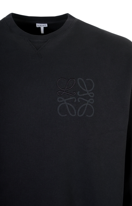 Anagram-Detail Cotton Sweatshirt