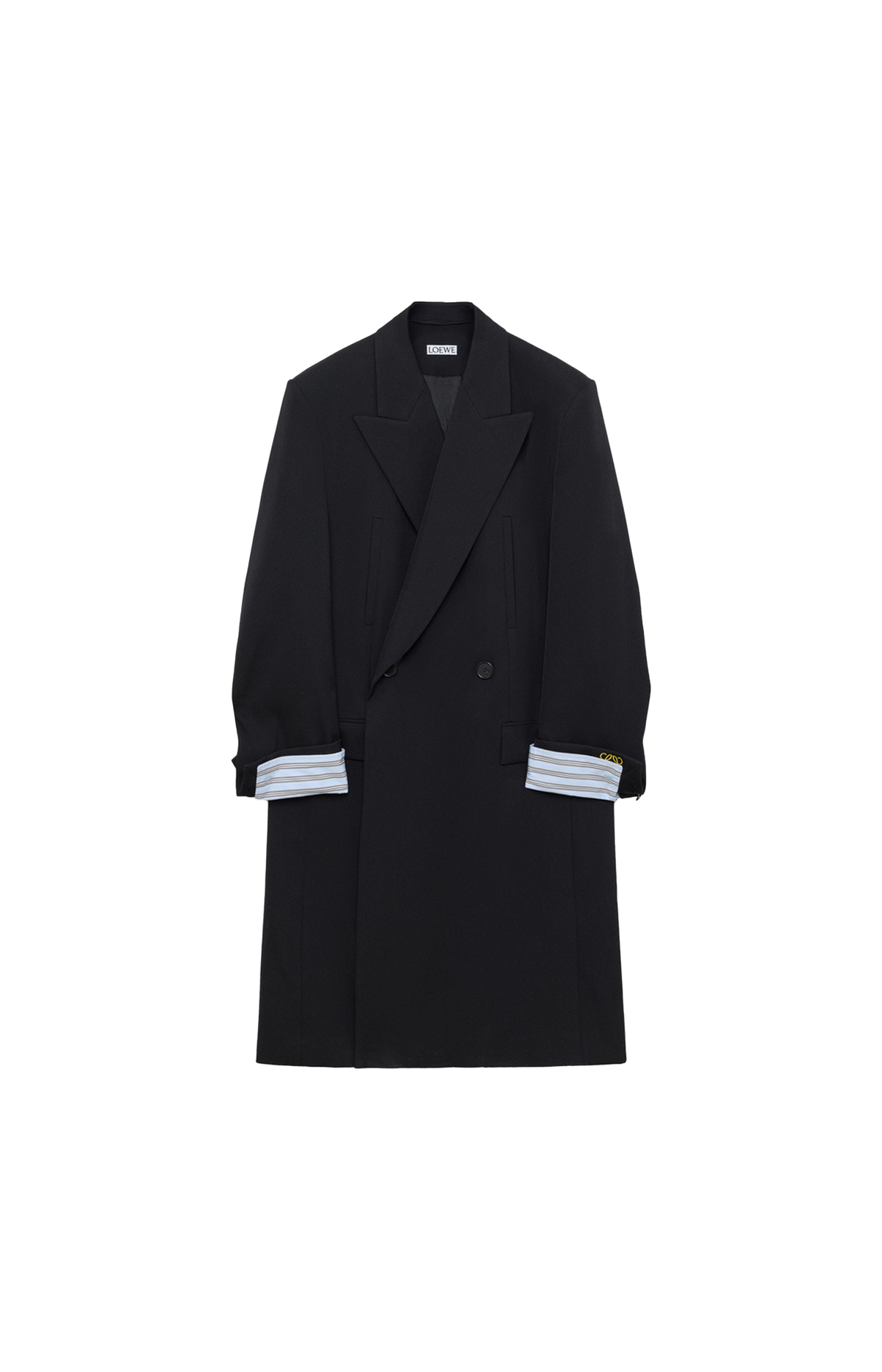 Wool Coat in Dark Navy