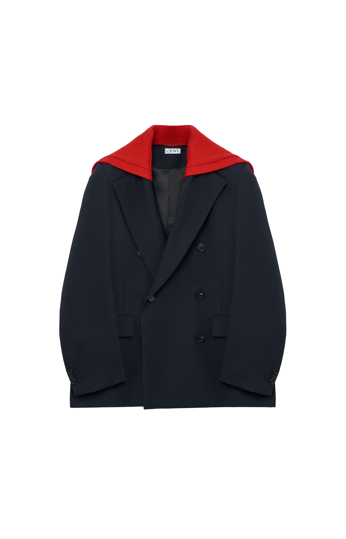 Wool Jacket in Navy Blue