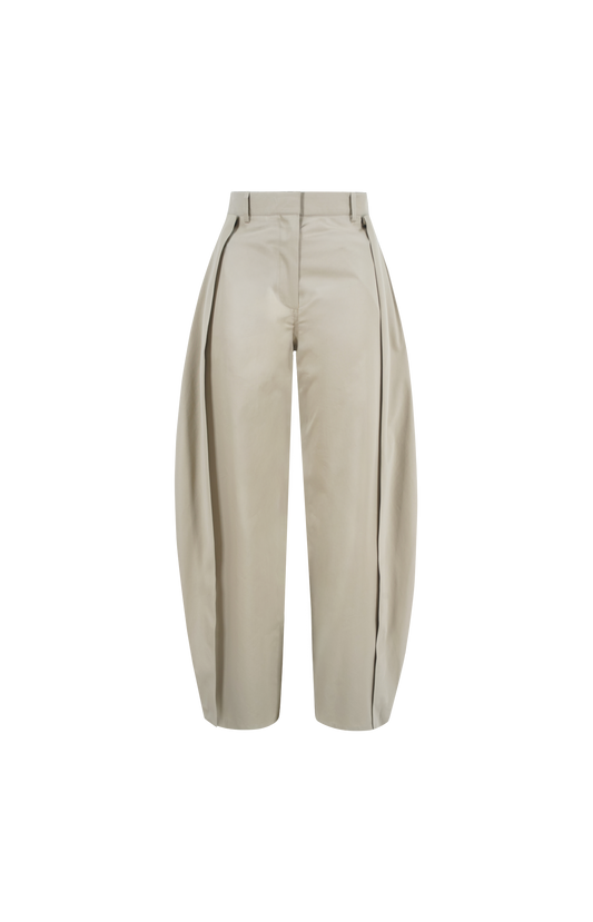 Loewe Beige Trousers in Cotton and Silk