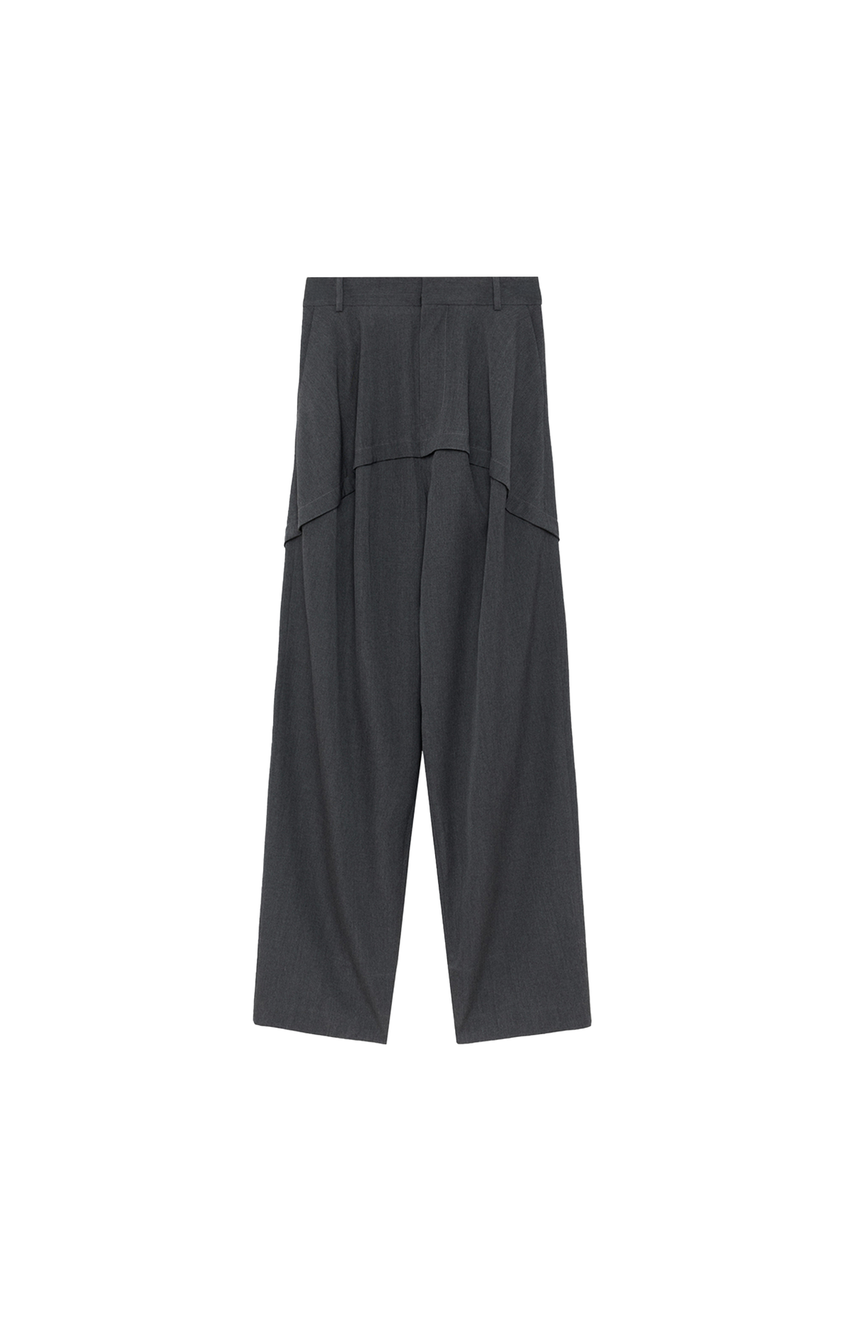 Wool Trousers in Charcoal