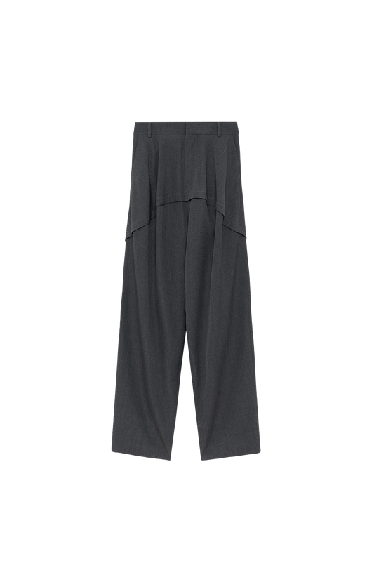 Wool Trousers in Charcoal