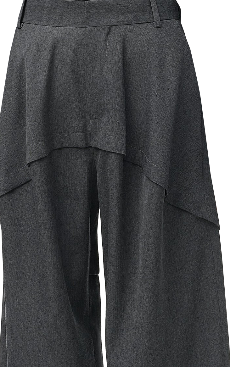 Wool Trousers in Charcoal