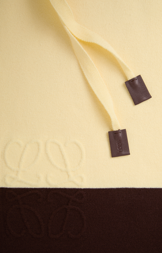 Cotton Sweater in Brown/Yellow