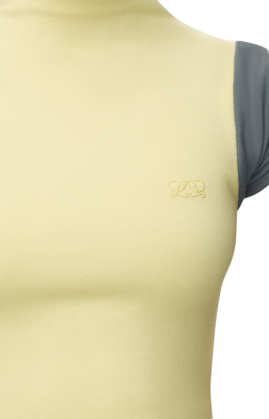 Asymmetric Dress in wool & viscose blend
