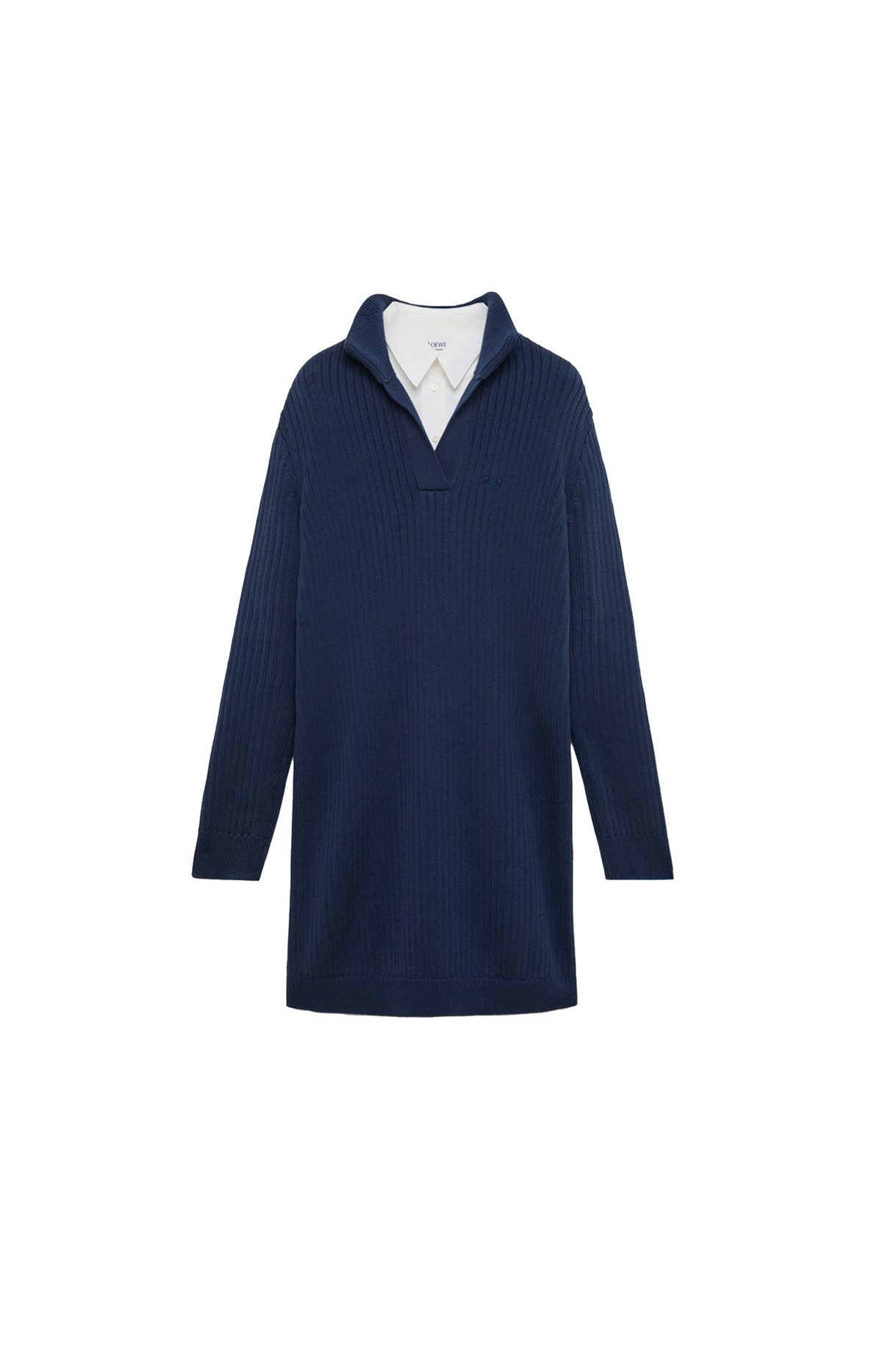 Cotton Dress in Dark Blue