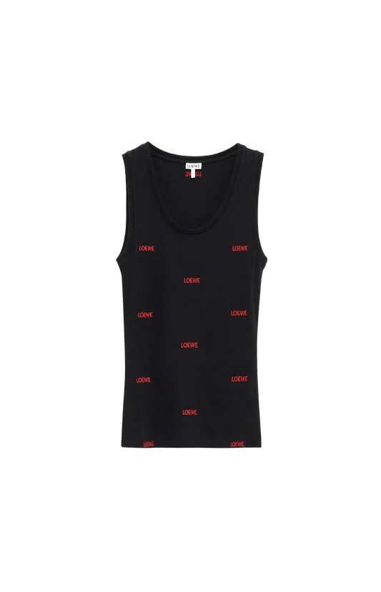 Tank top in stretch cotton