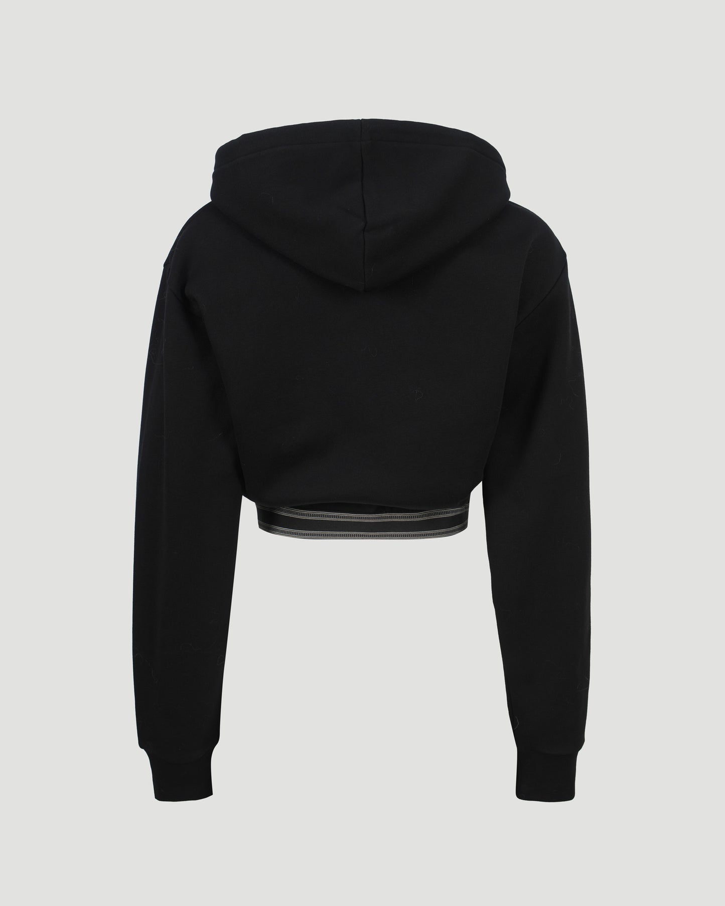 Cropped Hoodie in Black