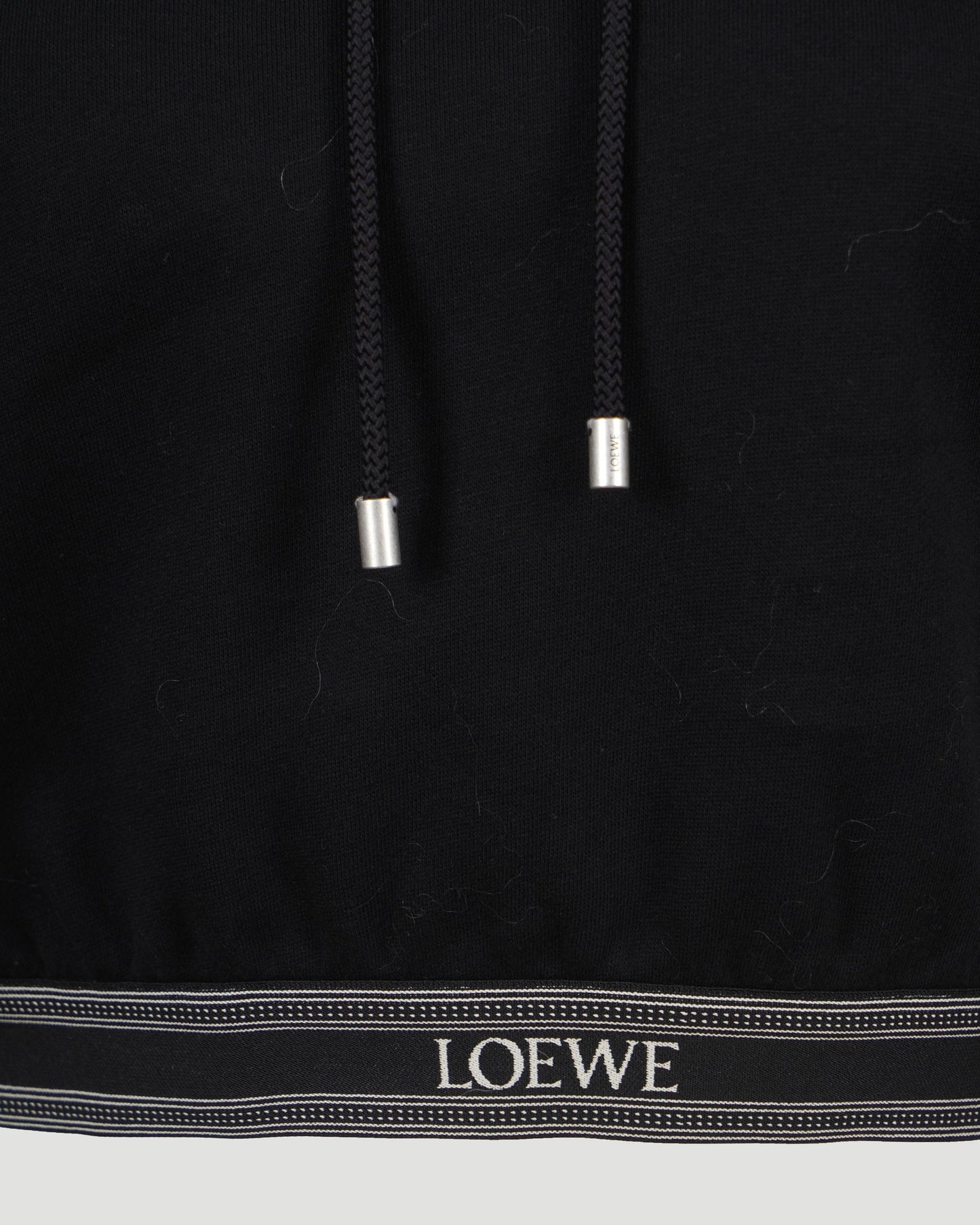 Cropped Hoodie in Black