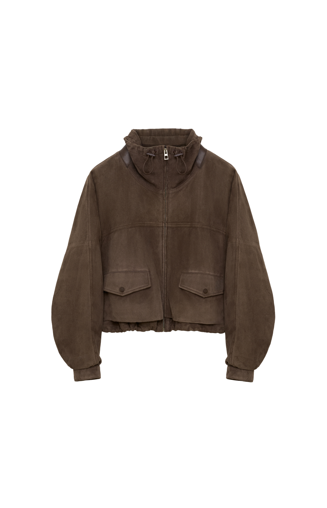 Jacket in suede goatskin