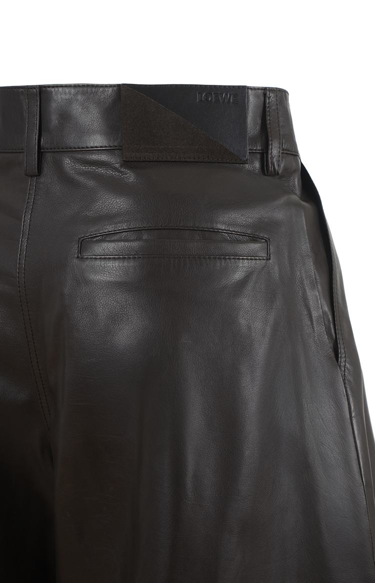 Loewe Brown Short in Nappa Leather