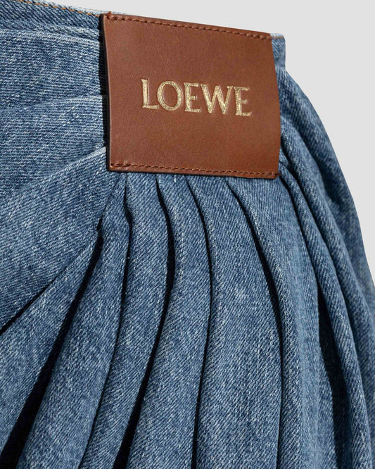 Draped Jeans in Blue
