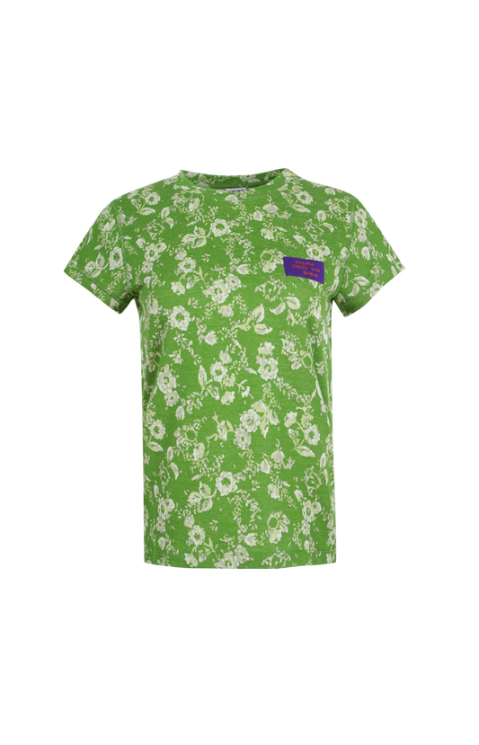 LOEWE x Cosima von Bonin Printed T-Shirt in Green — front view