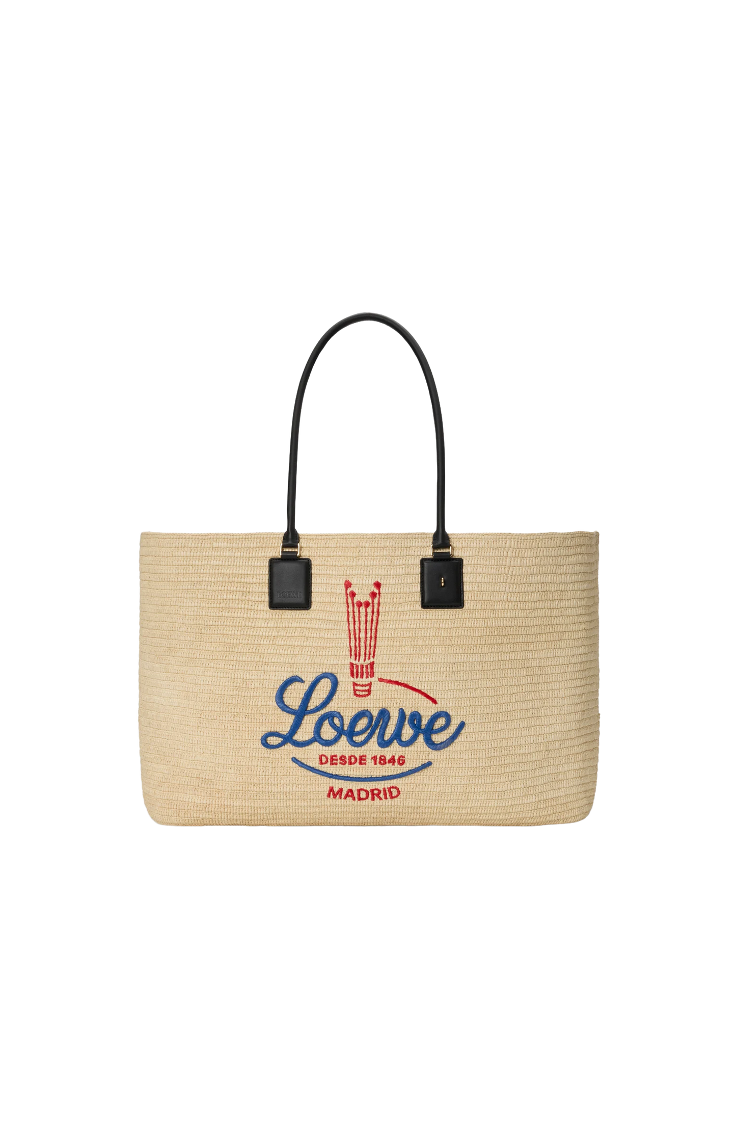 XL Verano tote in raffia