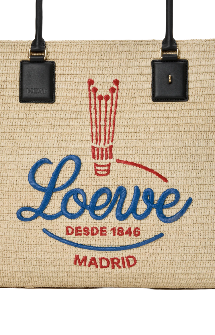 XL Verano tote in raffia