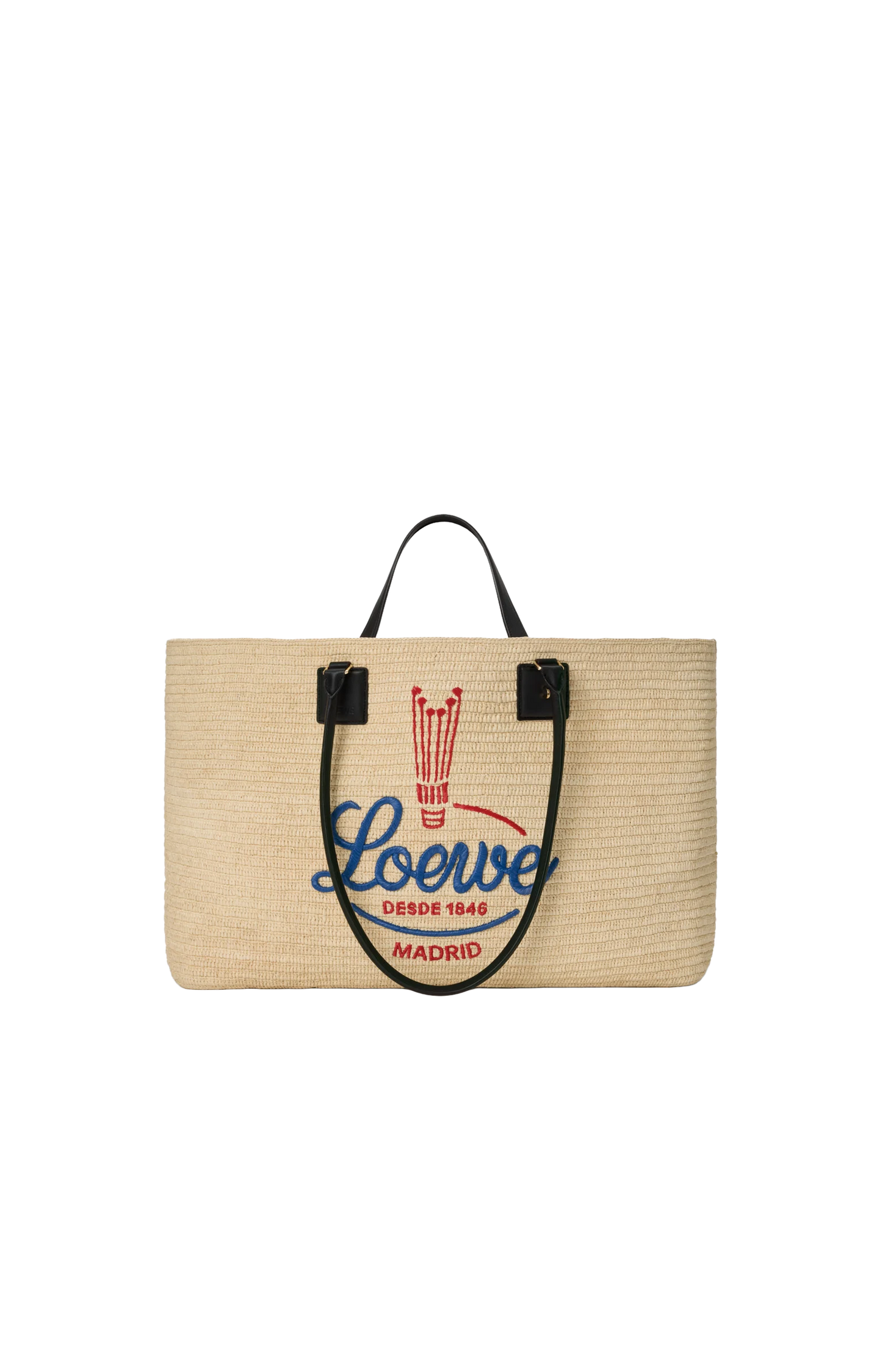 XL Verano tote in raffia