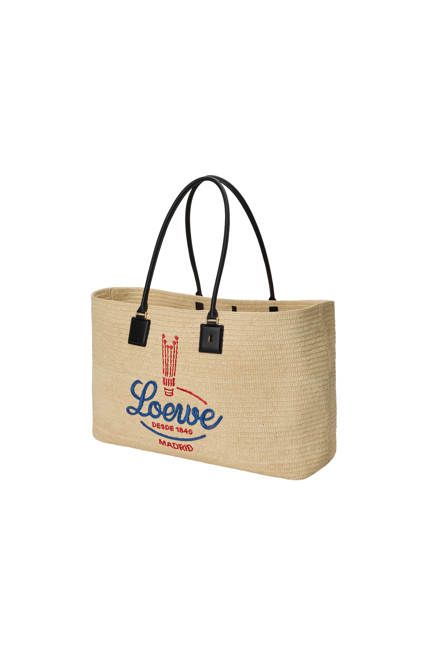 XL Verano tote in raffia