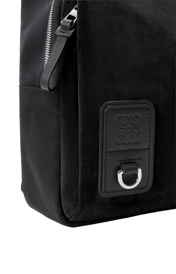 Flex sling in canvas and suede