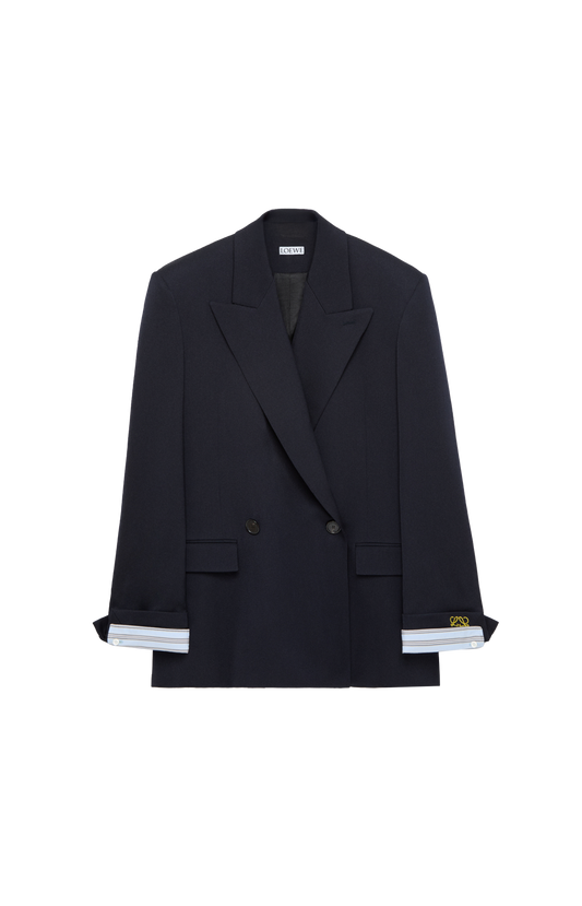 Double-breasted jacket in wool blend