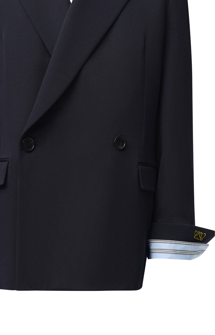 Double-breasted jacket in wool blend